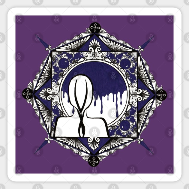 Vampire the Masquerade Inktober: (Lasombra) Clan Curse - Sunweaver Sticker by Sunweaver